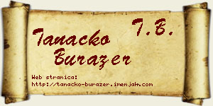 Tanacko Burazer vizit kartica